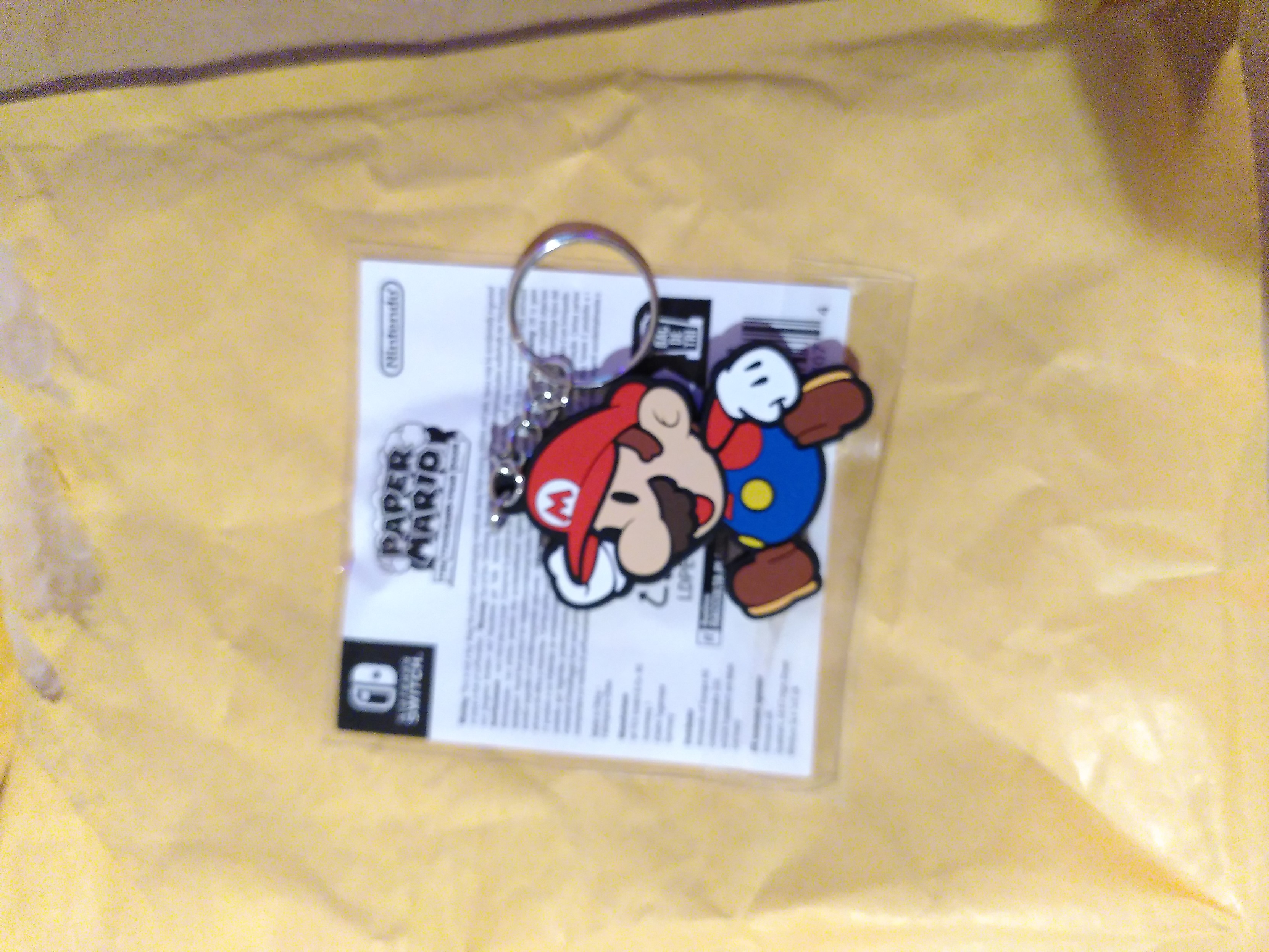 Mario keychain, using the thousand year door design