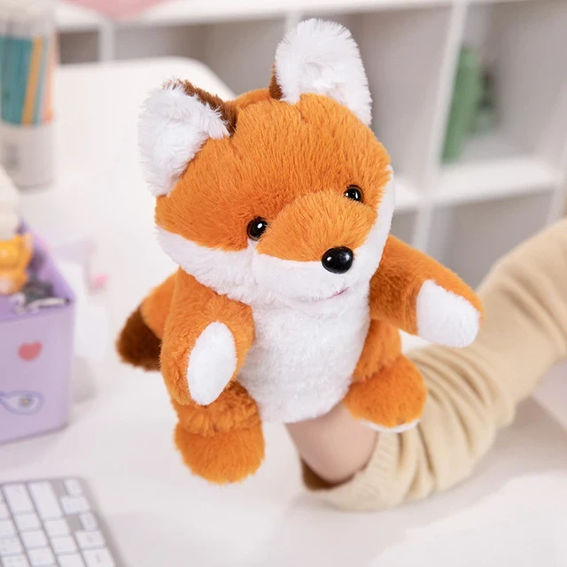 A fox hand puppet