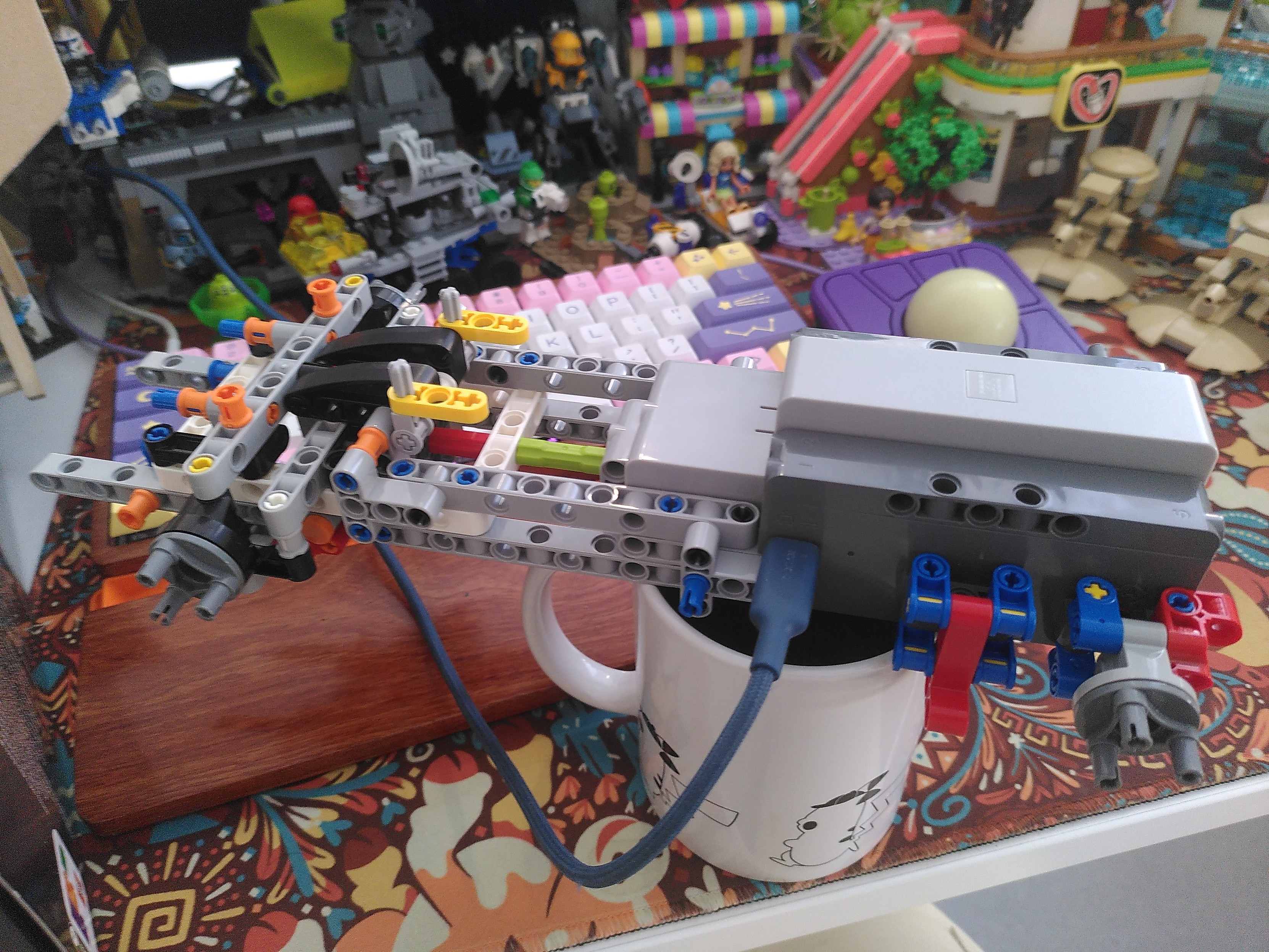 The new lego car controller with a bit of car built around it. It's on a detective pikachu mug