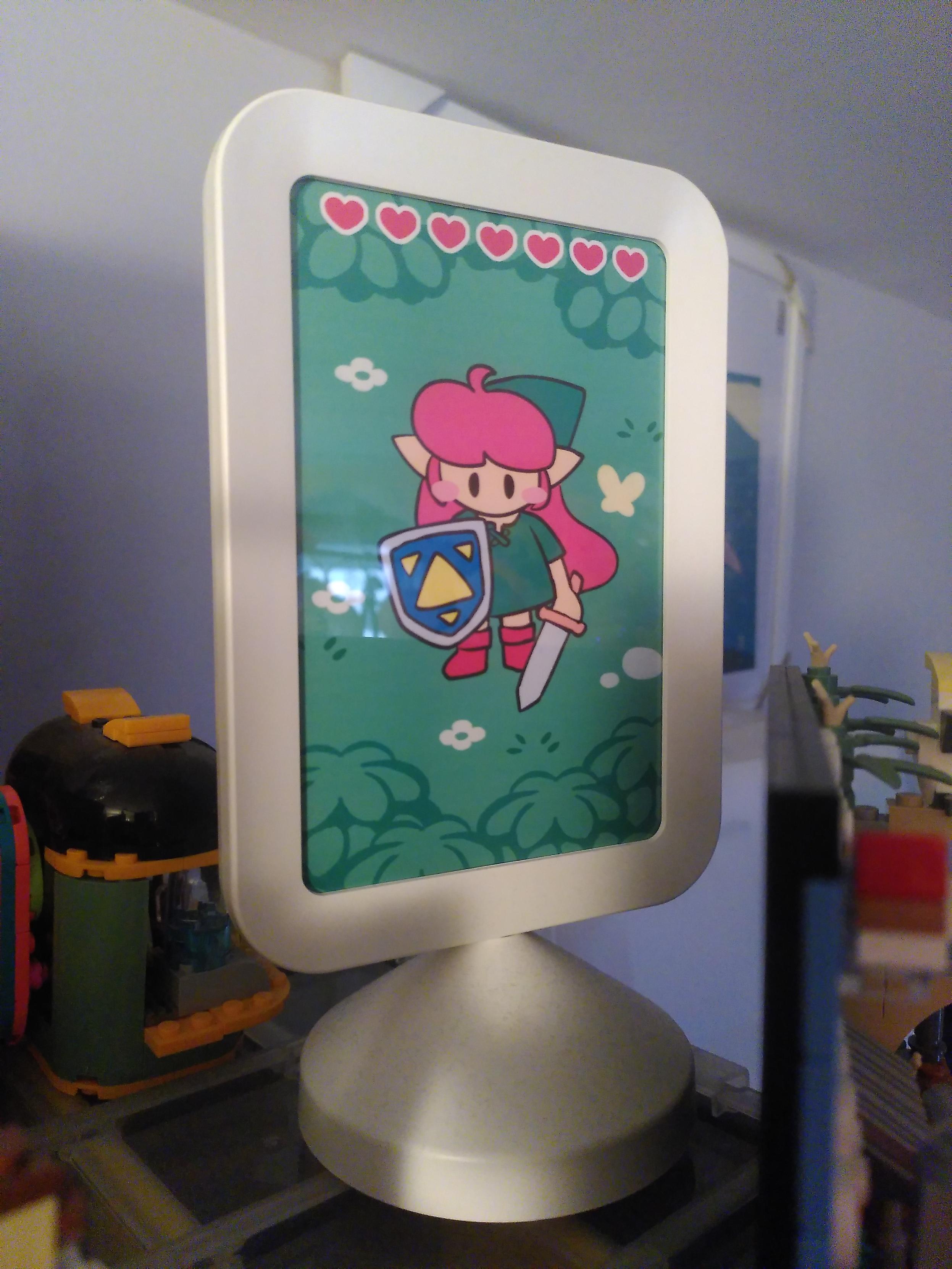 Legendary girl. A miniprint of girl in a style reminiscent of link to the past